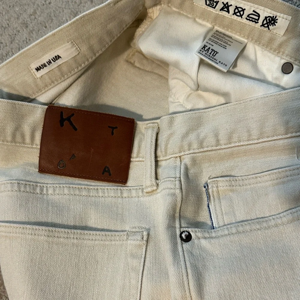 NEW Hiroshi Kato Pen Slim Stretch Selvedge 10.5oz Chuck Wash Denim Jeans size 31